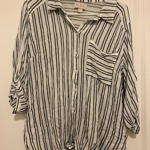 Bottom up tie blouse